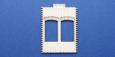 LCC 02-22 OO gauge double square window panel type 2